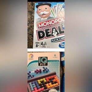 Monopoly deal and IQ FIT Game